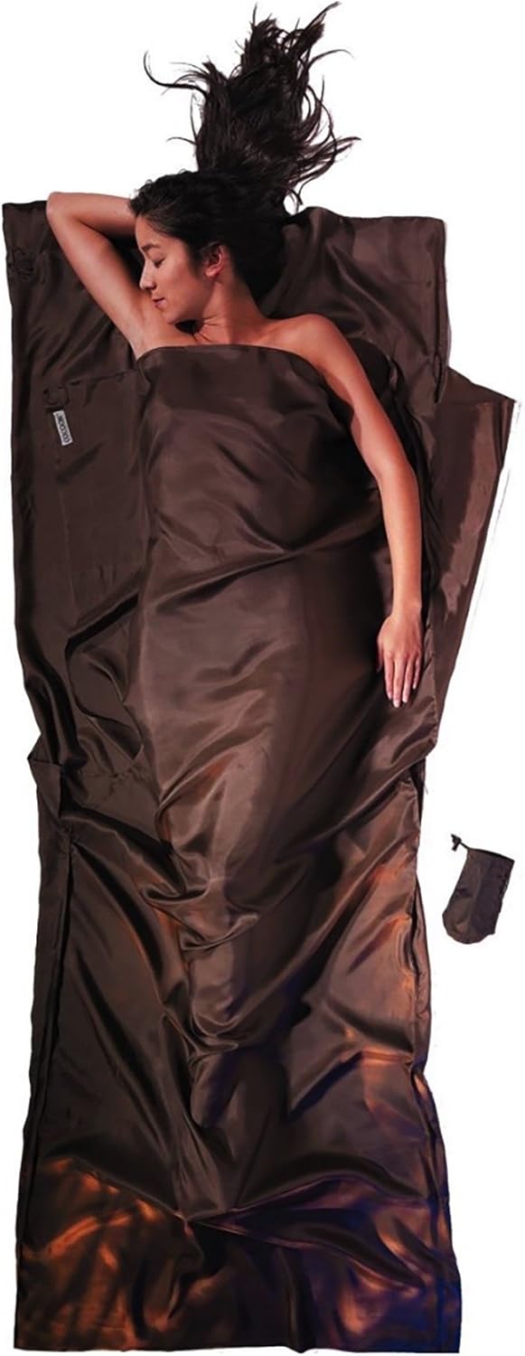 Cocoon Hüttenschlafsack aus Seide 86"x35" Muddy Eleph, 86"x35" Muddy Eleph