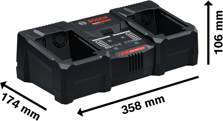 Bosch EXPERT 18V System mobiles, ultraschnelles Parallelladegerät EXAL18V2-320 (inkl. L-BOXX 162)