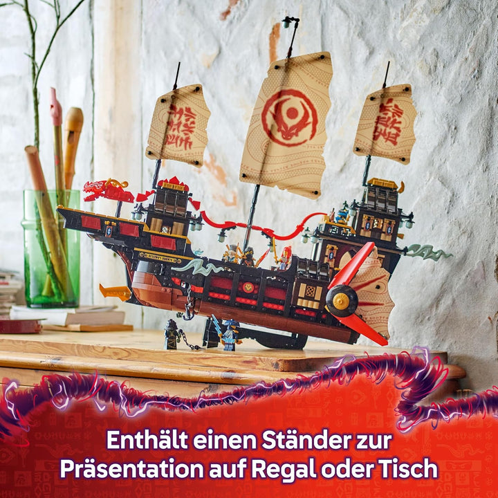 LEGO NINJAGO Der Tempel-Flugsegler - Interaktives Schiff mit beweglichen Segeln, 6 Minifiguren inkl.