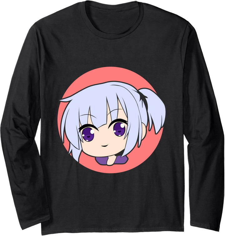 Süsses Manga-Mädchen - japanische Kultur Langarmshirt