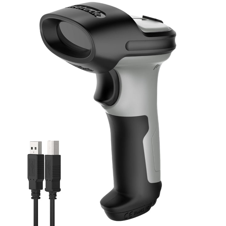 Inateck Bluetooth Barcode Scanner, Wireless, Kabellos,15 Tage Dauerbetrieb, 35 m Funkreichweite, aut