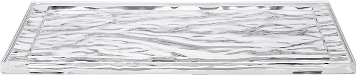Kartell 01210B4 Dune Tablett, Plastik, kristall, 55 x 38 x 3 cm Grande Cristallo, Grande Cristallo