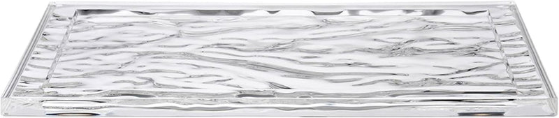 Kartell 01210B4 Dune Tablett, Plastik, kristall, 55 x 38 x 3 cm Grande Cristallo, Grande Cristallo