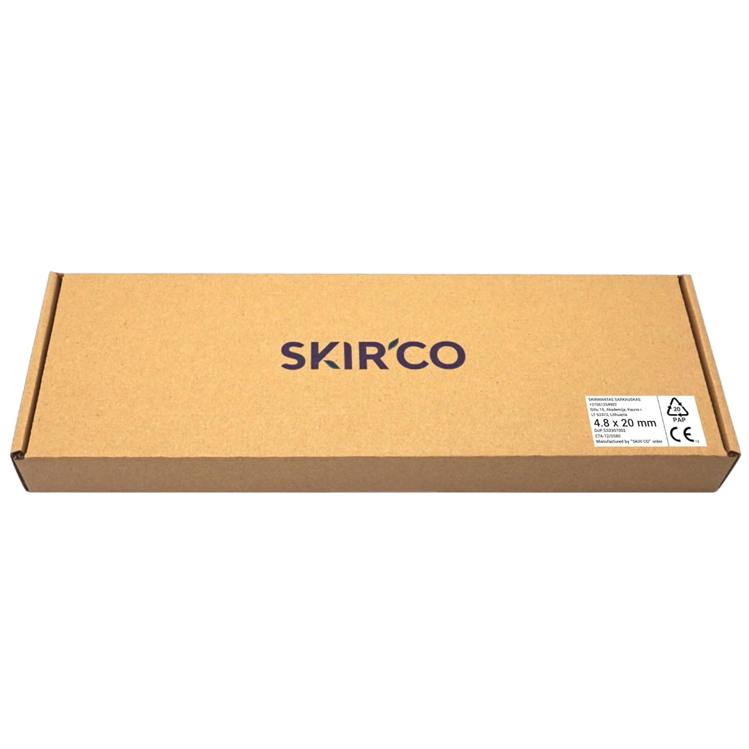 SKIR'CO (200 Stück) Metalldachschrauben 4,8 x 20 mm lackiert selbstbohrende Schrauben mit EPDM Unter