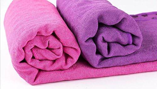 Quick Dry rutschfeste Yoga Handtücher (6 Farben) mit Mesh-Tragetasche, extra lang (62 x 183 cm/62 x