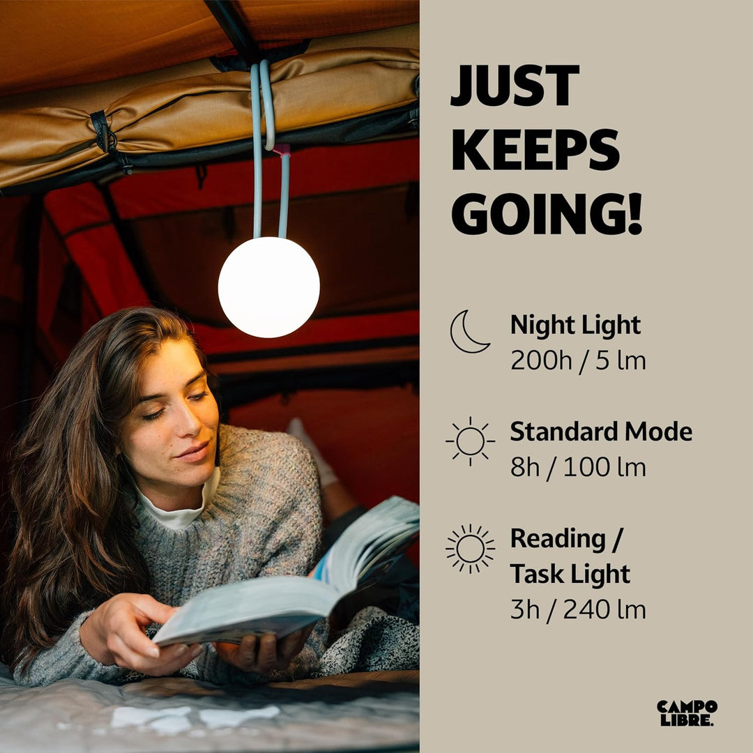 Campo Libre.® LENI I Campinglampe I flexible Outdoorlampe zum Aufhängen, Hinstellen und Montieren I