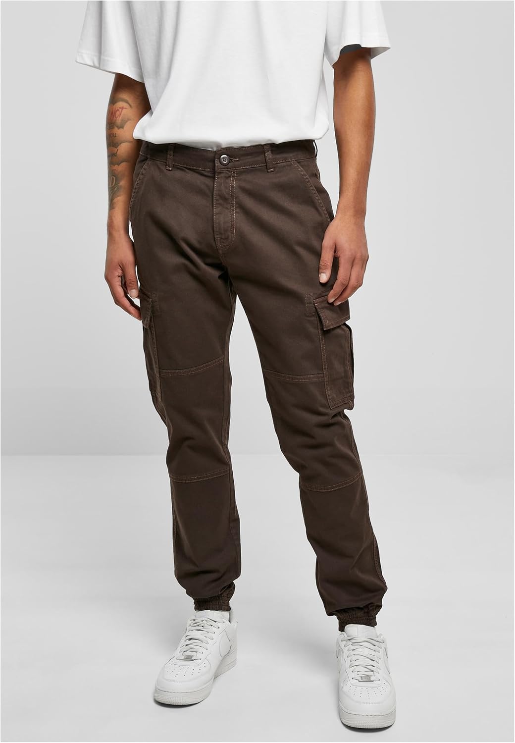 Urban Classics Herren Washed Cargo Twill Jogging Pants, Männer Cargo Hose, erhältlich in vielen vers