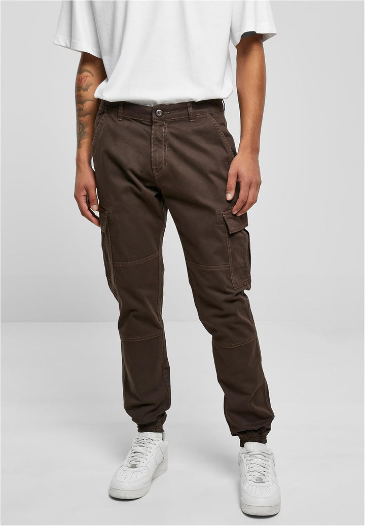 Urban Classics Herren Washed Cargo Twill Jogging Pants, Männer Cargo Hose, erhältlich in vielen vers