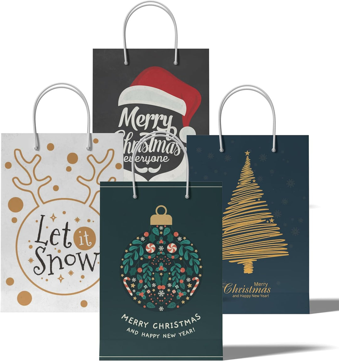 36 XXL-Geschenktaschen für Weihnachten: Grosse Weihnachtsgeschenktüten ideal für Präsente & Geschenk