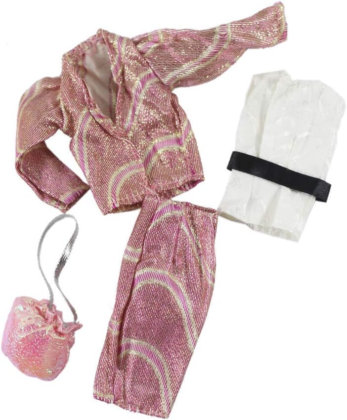 Puppenkleidung, 5 Sets, modische Outfits, Herbstkleider, Herbstkleidung, Windbreaker, Hose, Schuhe,