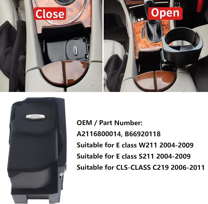 FanPaYY Getränkehalter in der Pkw-Mittelkonsole , Car Center Konsolenbecherhalter für E-Klasse W211