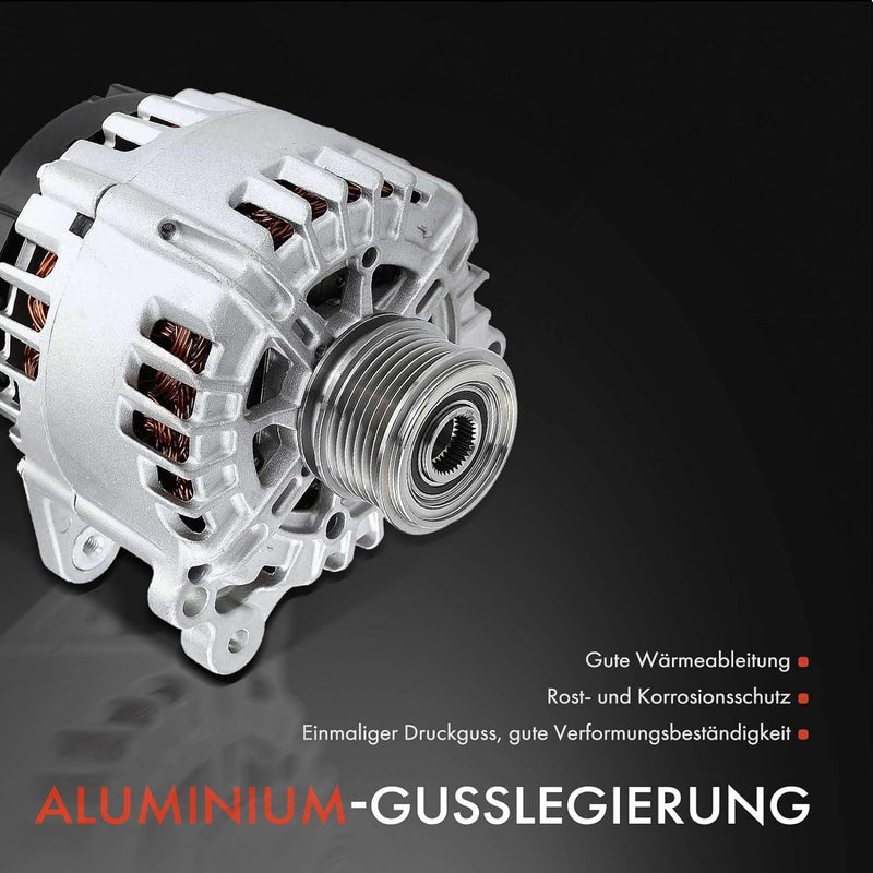 Frankberg Alternator Lichtmaschine Generator Kompatibel mit Ibiza IV 1.2TDi 2010-2012 Fabia II 1.2TD