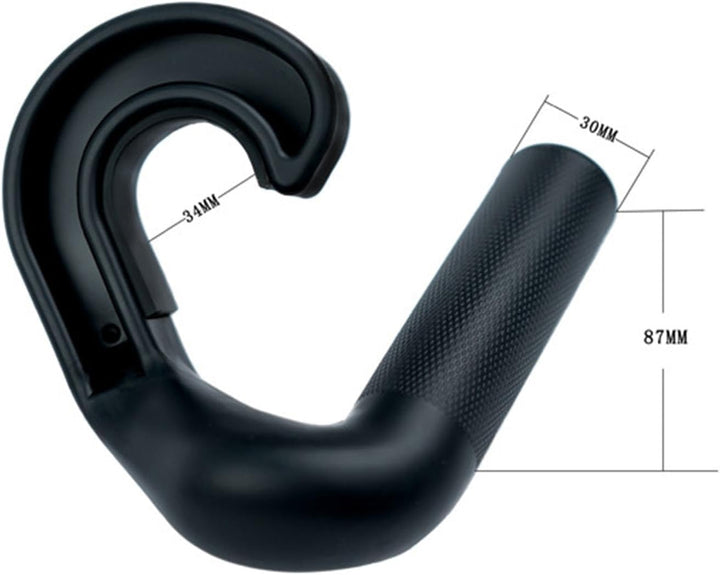 2X Klimmzuggriffe Grip Griff Aufsatz 45 Grad abgewinkelt Kabelmaschine Griffe für Klimmzugstangen Ho