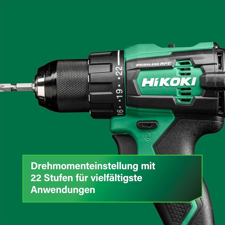 HiKOKI Akku Bohrschrauber DS18DEW2Z, 18V Brushless Bohrer, 70 Nm, HSC II