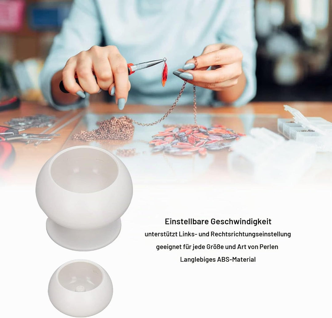 Elektrischer Perlenspinner, Einstellbare Geschwindigkeit, Spin Bead Loader, Taillenperlenspinner mit