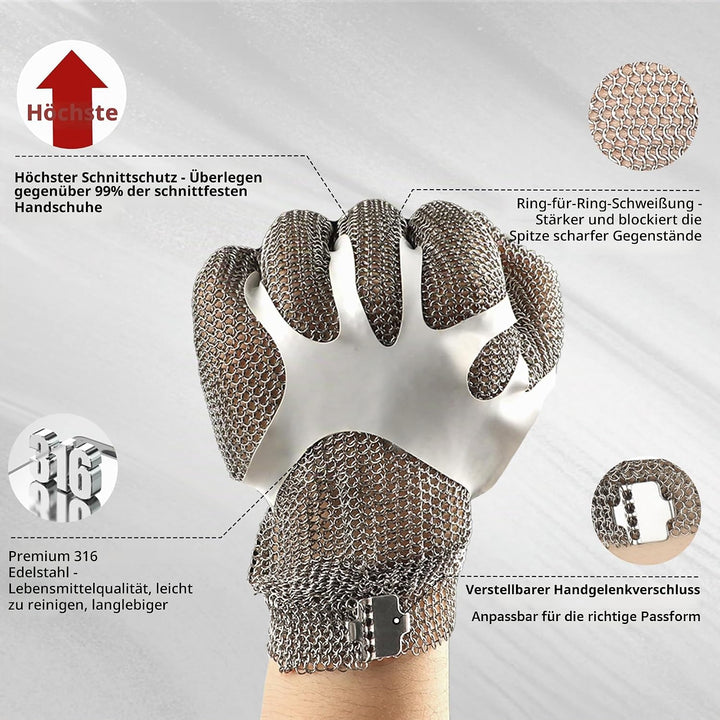 Schwer kettenhandschuh metzger handschuh Schnittschutzhandschuhe schnittfeste für Lebensmittelhandha