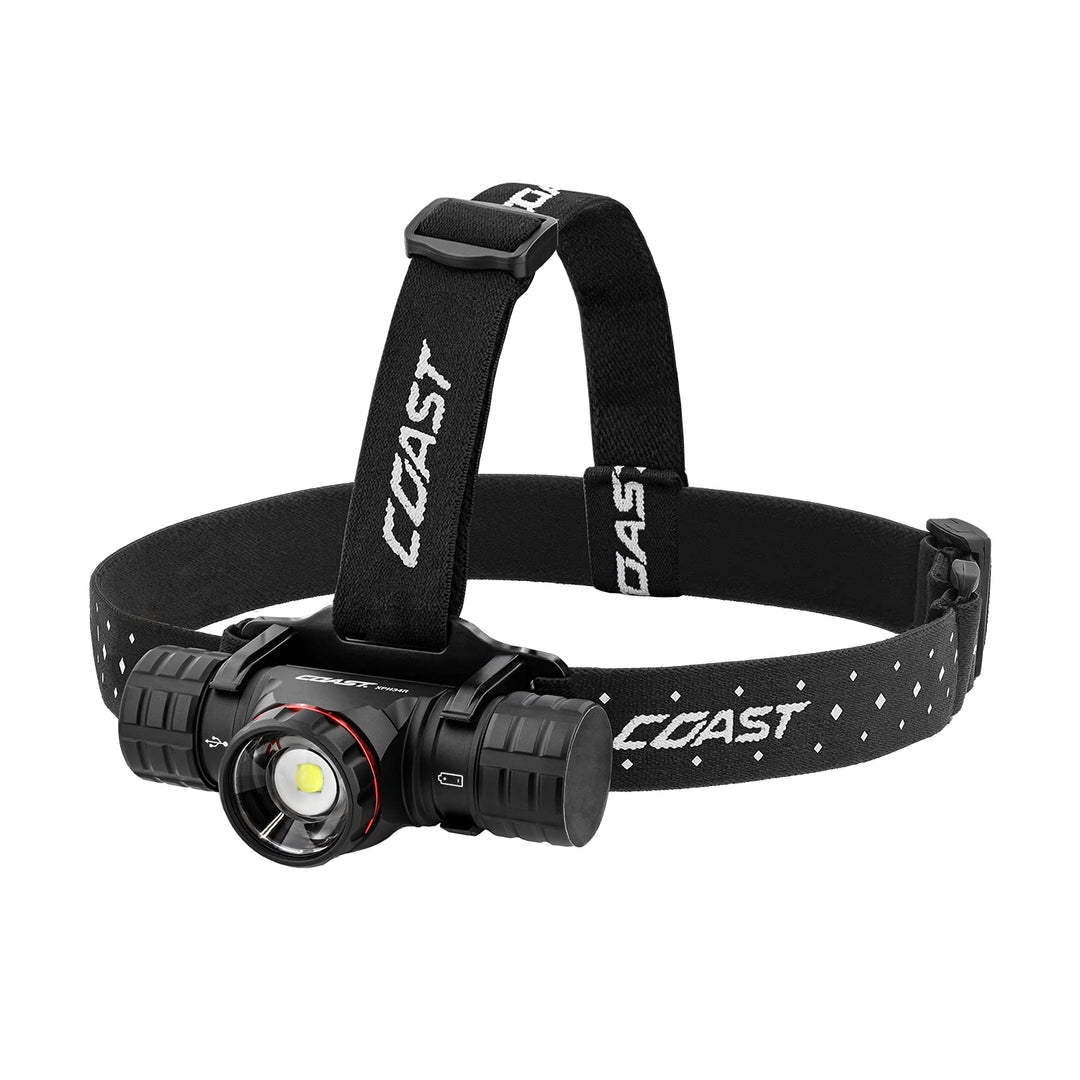 Coast XPH34R 2075 Lumen Wiederaufladbare Dual Power LED Stirnlampe mit Magnetfuss