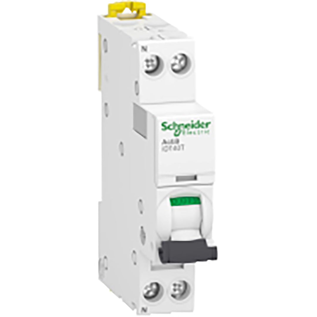 Schneider Electric - Acti9 iDT40T - modularer Schutzschalter - 1P+N - 6A - Kurve C - 4500A/6kA - A9P