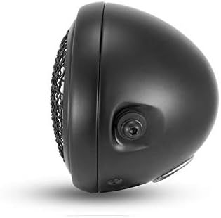 Schwarz Motorrad 6" Scheinwerfer mit Netz Grill H4 55W für Projekt Fahrrad, Cafe Racer, Scrambler