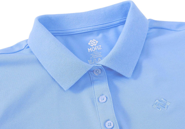 AjezMax Damen Poloshirt Baumwolle Golf Wintershirt Langarm Oberteile Sports Training Polo mit Kragen