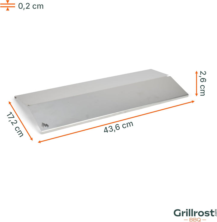 Grillrost.com Das Original Edelstahl Aromaschiene für Enders - Brennerabdeckung für Monroe 3 ohne Si