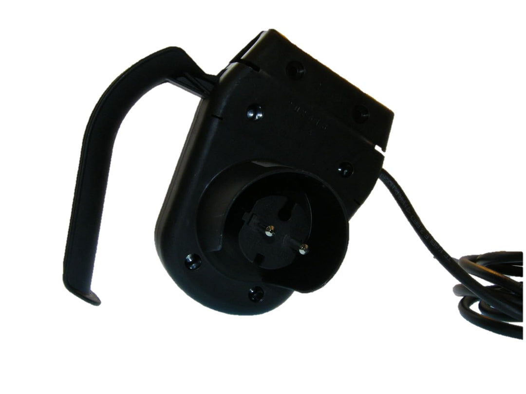 VORAGA Tripus Stecker-Schalter-Kombination für Rasenmäher, 250V~/16A/IP44, Einhand-Hebel, EIN-AUS, S