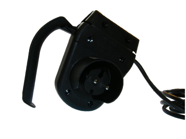 VORAGA Tripus Stecker-Schalter-Kombination für Rasenmäher, 250V~/16A/IP44, Einhand-Hebel, EIN-AUS, S