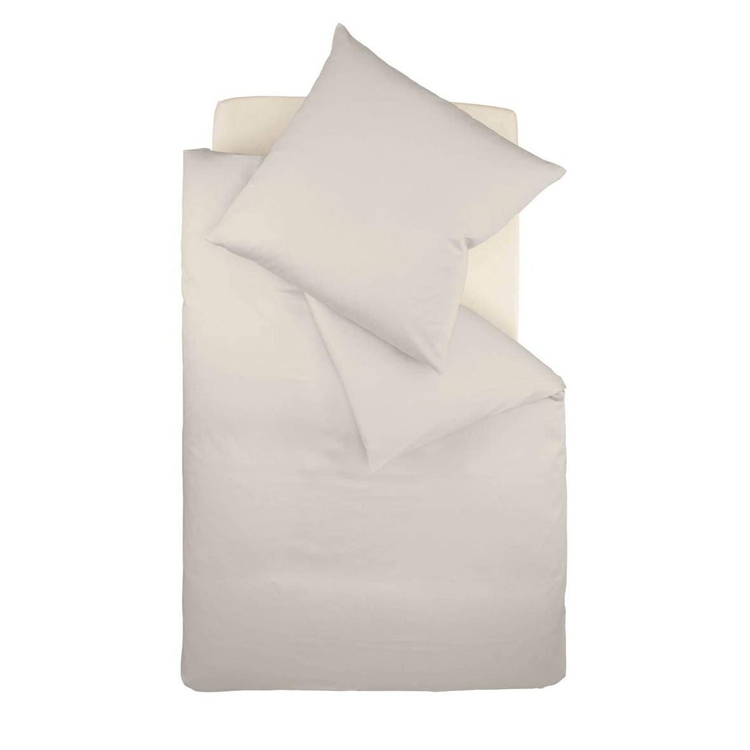 fleuresse Colours Bettwäscheset, Satin, Weiss (Porzellan), 135 x 200 + 80 x 80 Weiss (Porzellan) 135