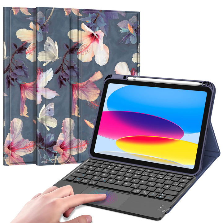 Fintie Tastatur Hülle für iPad 10. Generation 2022, iPad 10 Generation Hülle mit magnetisch Abnehmba