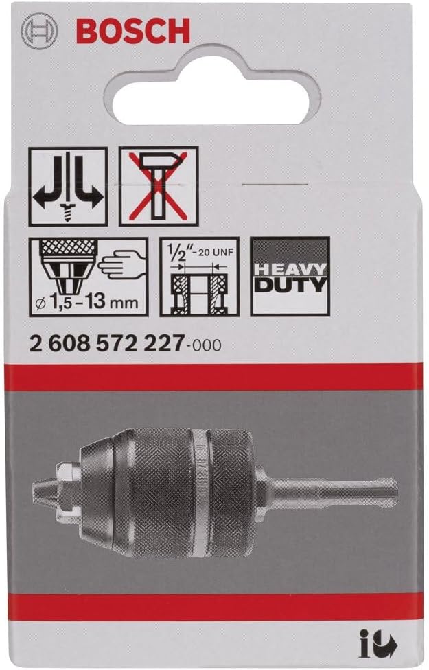 Bosch Professional Schnellspannbohrfutter (2 Hülsen, Spannbereich 1,5 - 13 mm, Aufnahme sds-plus, Re