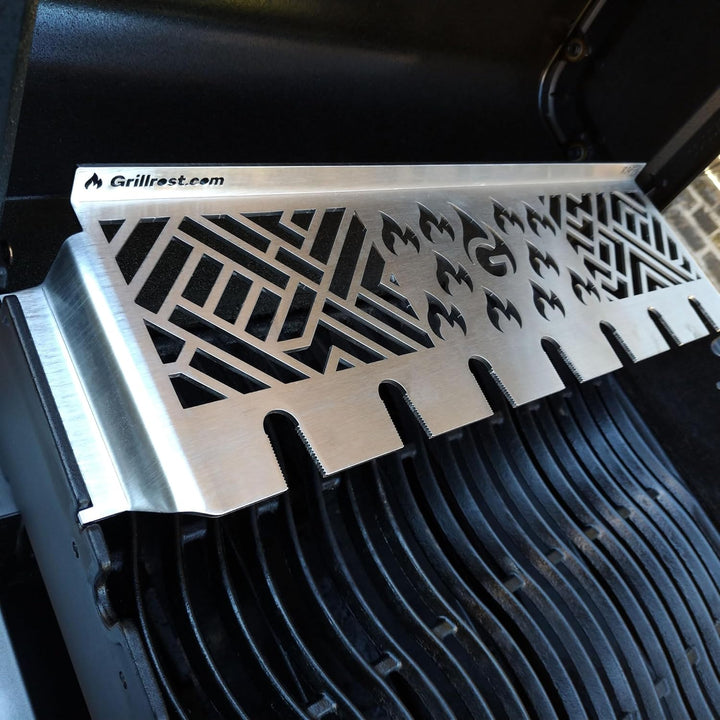 Grillrost.com Das Original Edelstahl Warmhalterost Multi-Station - Napoleon Rogue, Freestyle, Legend