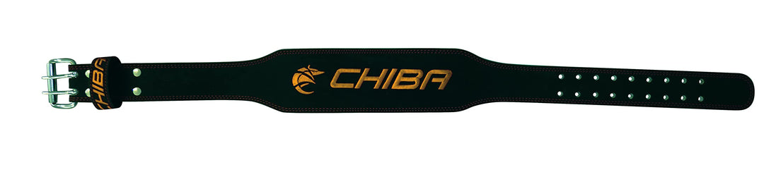Chiba Ledergürtel Black/Gold S, Black/Gold S
