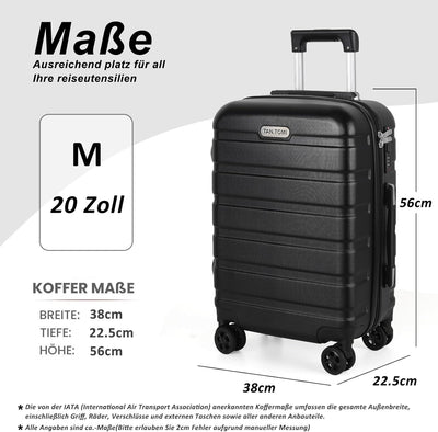 TAN.TOMI Koffer Hartschalenkoffer, Koffer & Trolleys, Rollkoffer Reisekoffer Handgepäck, Suitcase Ko