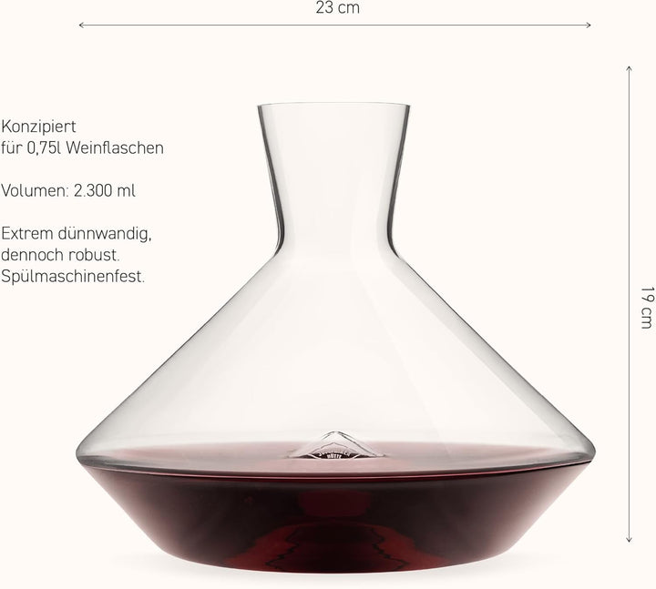 Josephine Dekanter - Brillant | mundgeblasen | designed by Kurt Josef Zalto Transparent