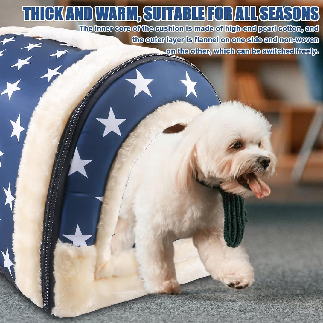 Katzenhaus Für Draussen: 2 In 1 Haustier Haus und Sofa, Winterfest Wasserdicht Warm katzenhöhle, 37