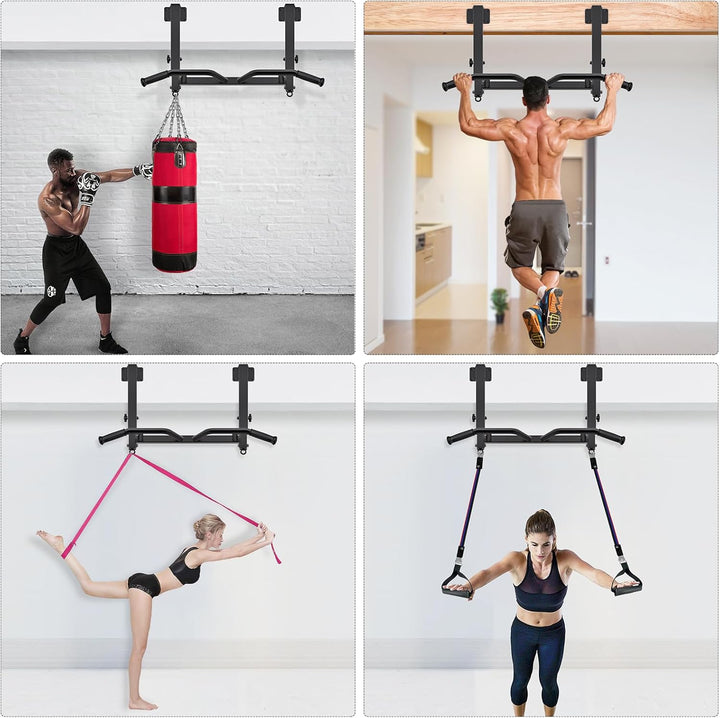 SELEWARE Klimzugststange Wand Klimmzugstange Decke -Pull Up Bar Klimmzugstange zur Deckenmontage, ve