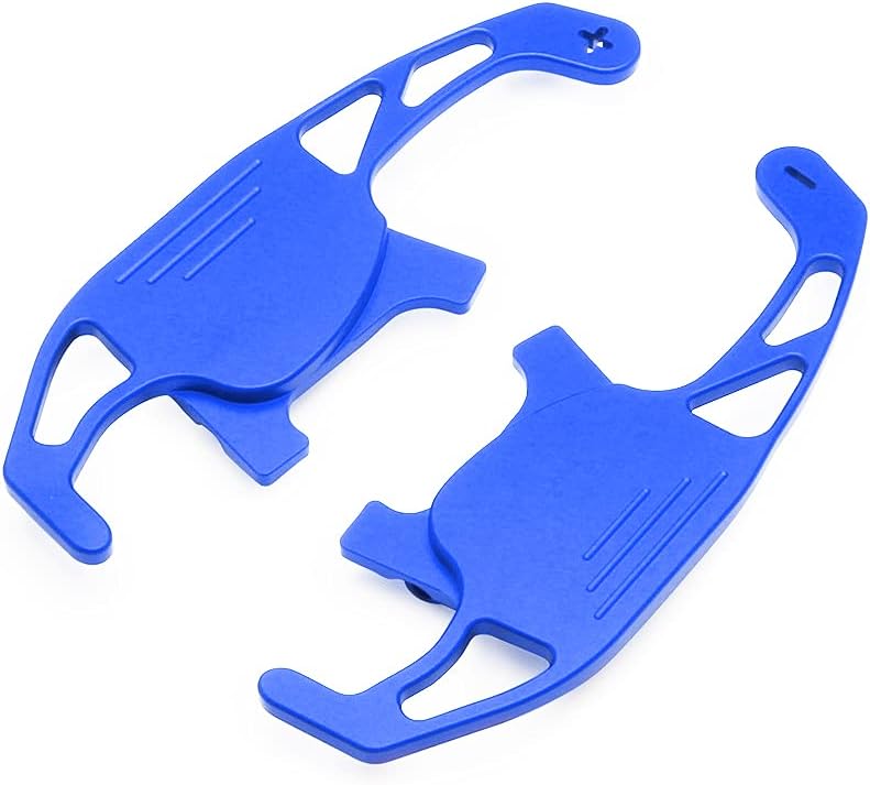 HIBEYO 2 Stücke Lenkrad Schaltwippen Verlängerung Paddles Lenkrad für VW GOLF GTI R R-line GTD GTE M