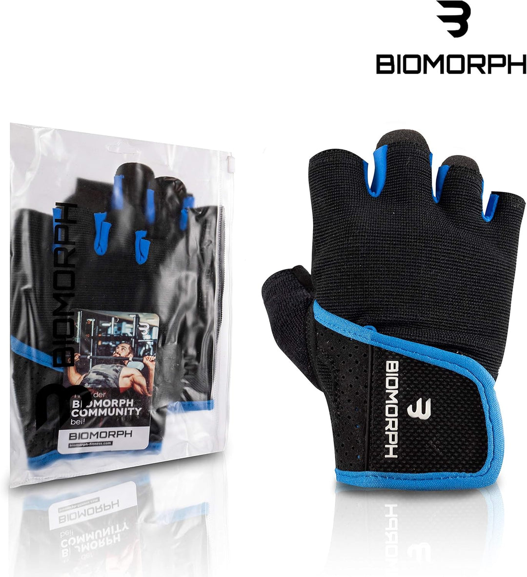 BIOMORPH Trainingshandschuhe für Damen und Herren | Fitness Handschuhe für Krafttraining, Bodybuildi
