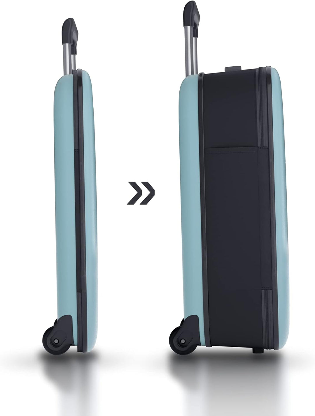 Rollink Vega II Reisekoffer, Trolley - Das Original mit innovativer Falttechnologie (Patent Pending)