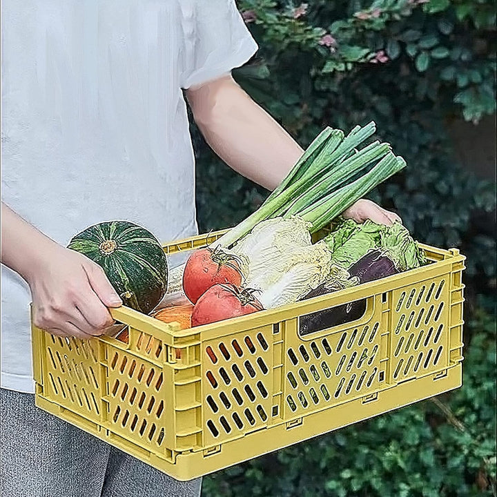Spesh 2 Stücke Klappboxen Faltbar Aufbewahrungskorb Plastik Klappkisten Kunststoff Stabil Lagerkiste
