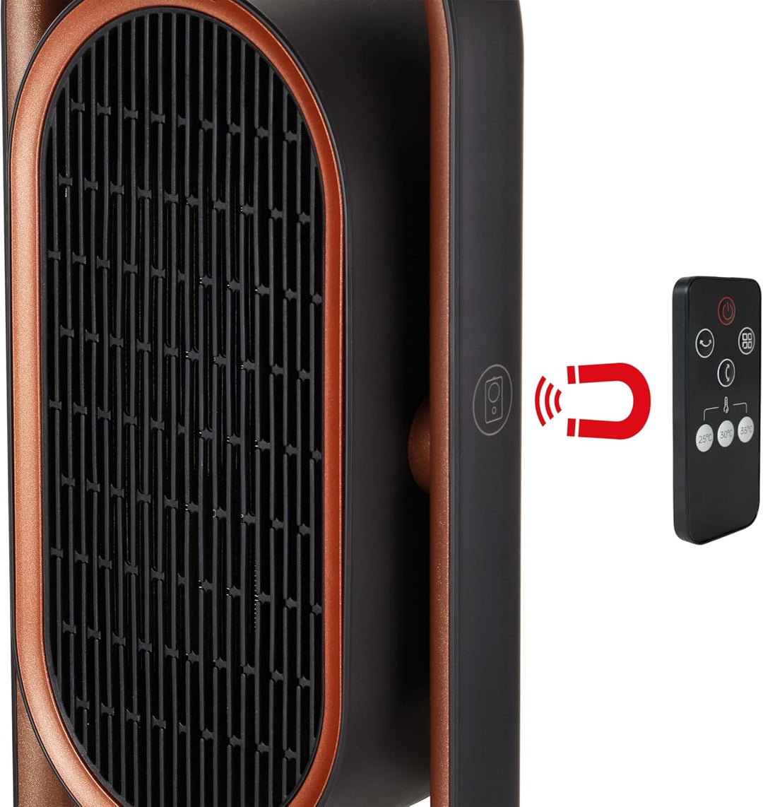 Unold 86535 3D Heizlüfter 3D - Kupfer/Schwarz, 1800 Watt, Überhitzungsschutz, Schutzklasse II, Venti