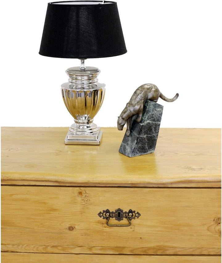 Kunst & Ambiente - Moderne Tierfigur aus Bronze - Schleichender Panther - signiert - Alfred Stevens
