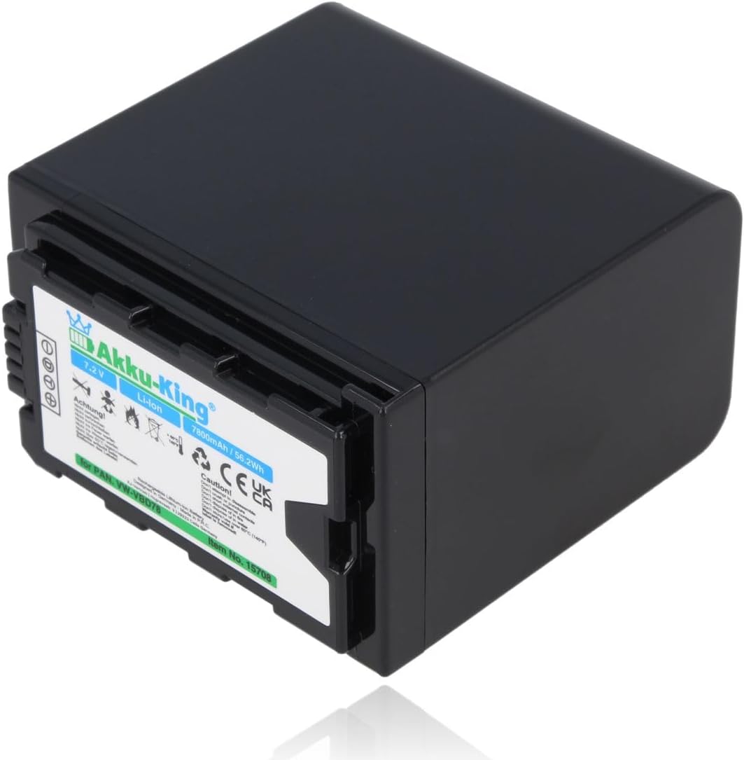 Akku kompatibel mit Panasonic VW-VBD78 - Li-Ion 7800mAh - für AJ-PX270, AG-AC8EJ, AG-AC30, AG-AC8, A