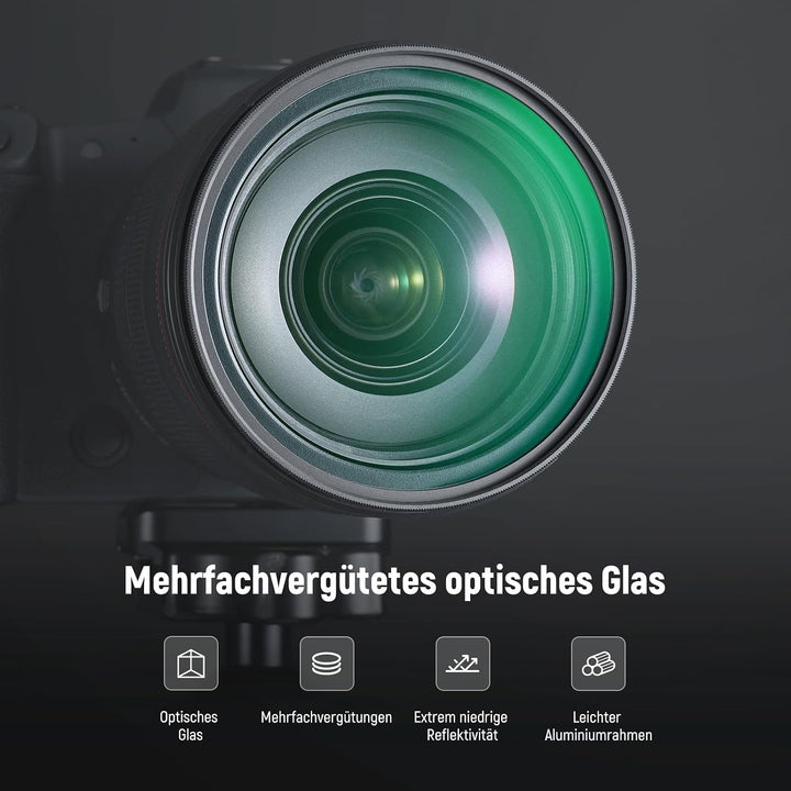 NEEWER 72mm Variables ND und Black Diffusion 1/4 Filter Set, 2er Pack, mehrfach beschichtetes optisc