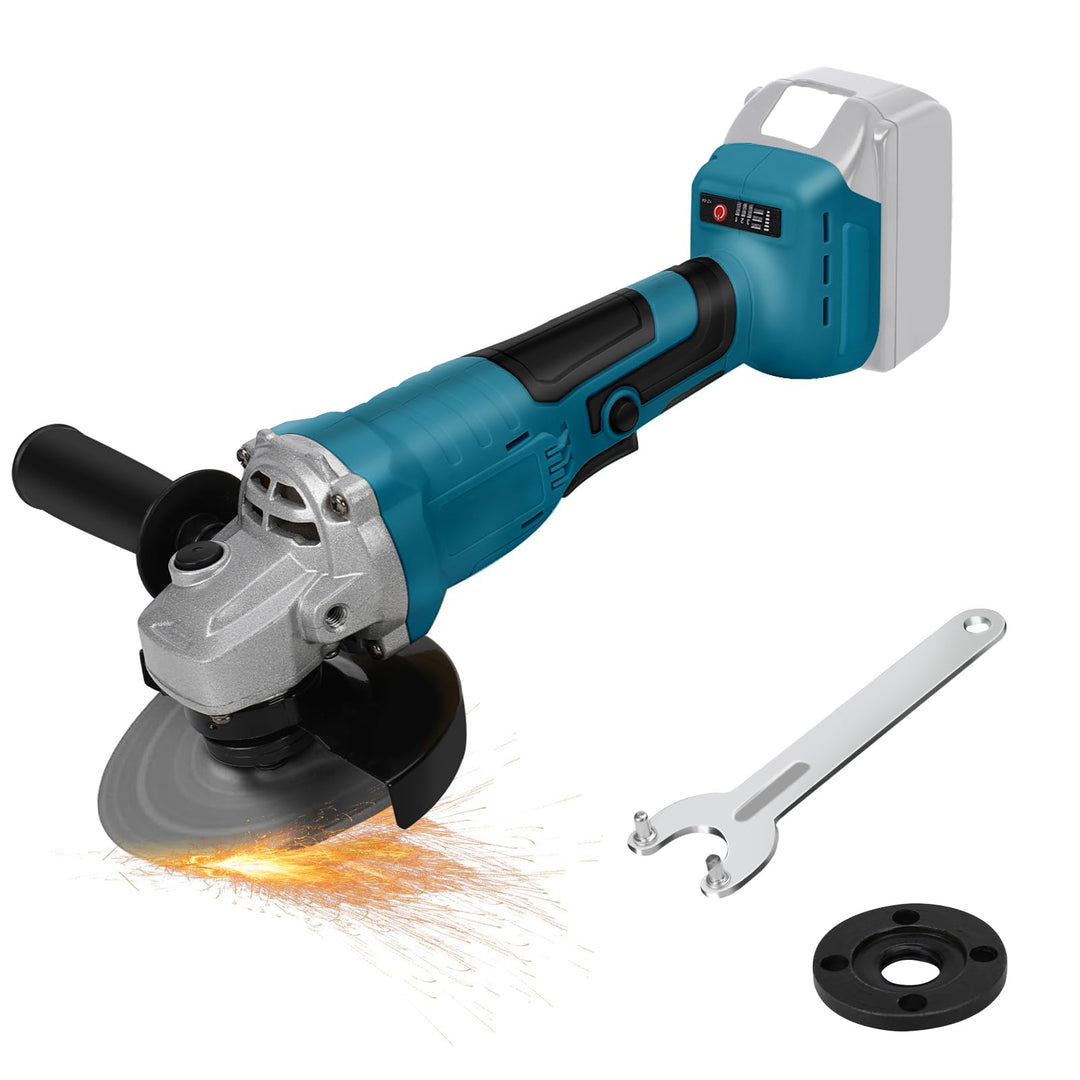 Akku Winkelschleifer Kompatibel mit Makita 18V Lithium-Akku, Bürstenloser Elektro Winkelschleifer mi