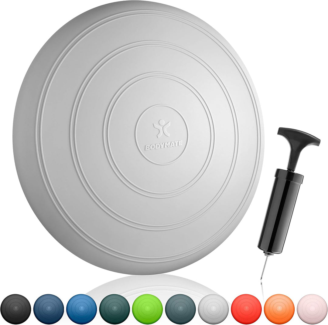BODYMATE Ballsitzkissen COMFORT inkl. Pumpe 33cm Durchmesser - Balance-Kissen, Sitzballkissen, Luftk