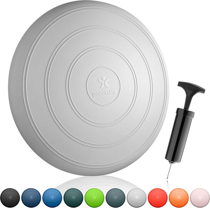 BODYMATE Ballsitzkissen COMFORT inkl. Pumpe 33cm Durchmesser - Balance-Kissen, Sitzballkissen, Luftk