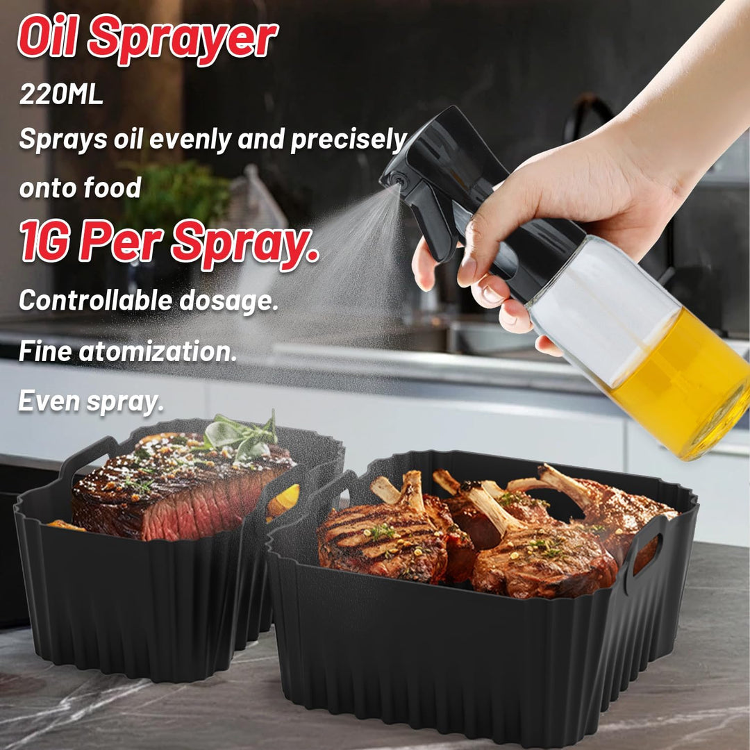 Tefal Heissluftfritteuse Zubehör - Airfryer Zubehör für Tefal EY9018 Dual Easy Fry 8,3 L | EY942B Du