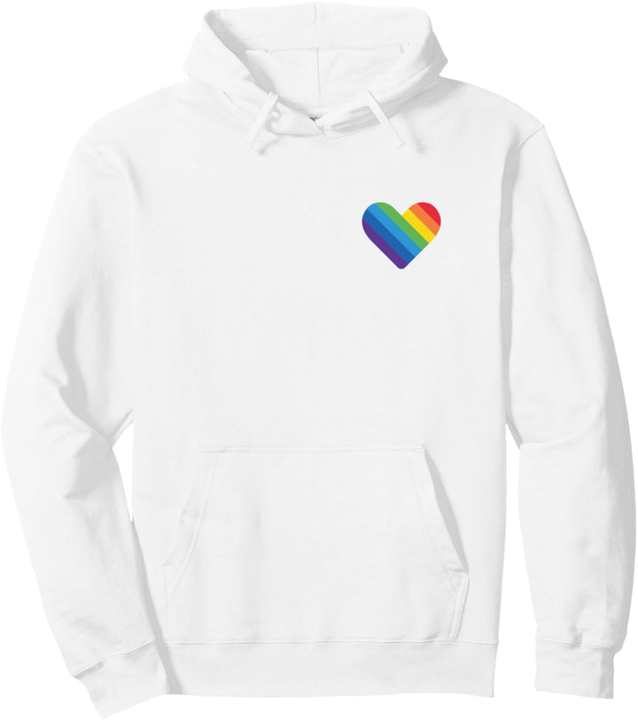 LGBT Gay Lesbian Transgender Pride Heart Flag Pullover Hoodie