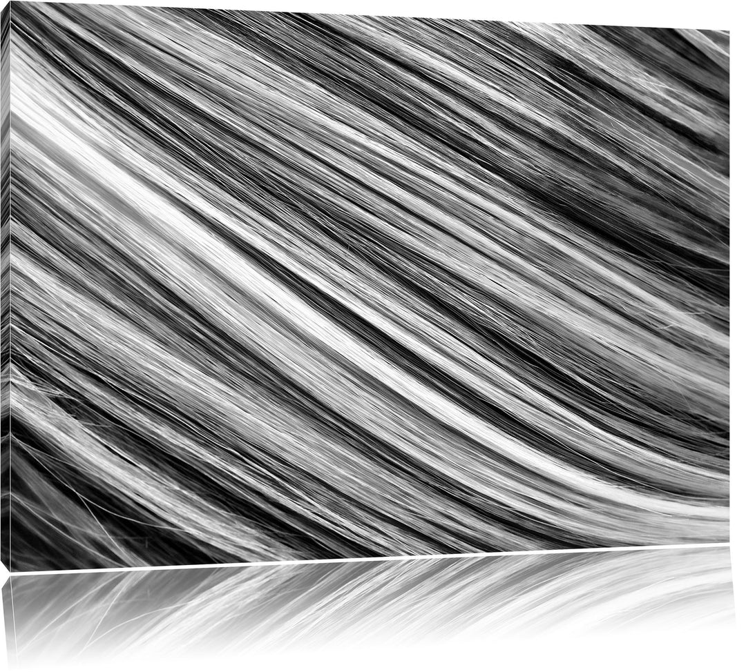 Monocrome, Bunte Streifen, Format: 100x70 auf Leinwand, XXL riesige Bilder fertig gerahmt mit Keilra